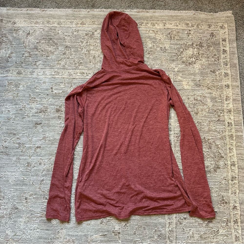 Patagonia Women’s Capilene Cool Daily Red Hoodie Long Sleeve Sweatshirt Outdoor - Picture 6 of 6
